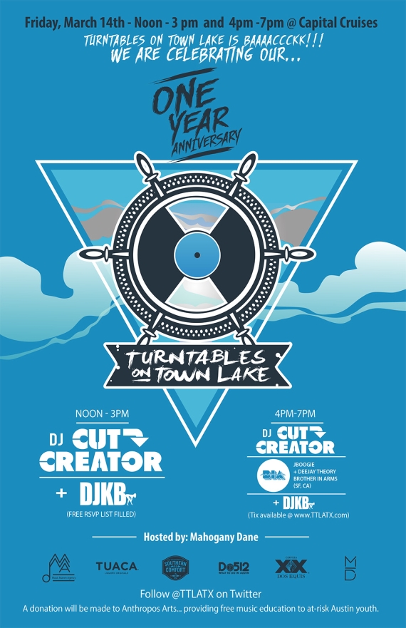 BROTHER IN ARMS (J. BOOGIE & DEEJAY THEORY) JOIN TURNTABLES ON TOWN LAKE SXSW LINE-UP  